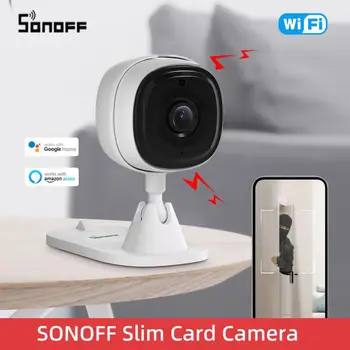 Nové SONOFF CAM Slim WiFi Smart Home Security Kamera 1080P HD Pohybu, Alarm, obojsmerné Audio Scény, Prepojenie Na Alexa Asistent Google