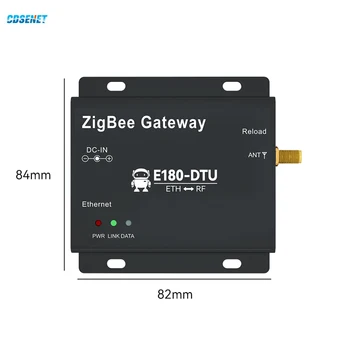 Zigbee3.0 Bránou Bezdrôtový Prenos CDSENT E180-DTU(Z20-ETH) 20dBm Self-Sietí TCP/UDP/HTTP/CECILIA Režime Brány Ethernet