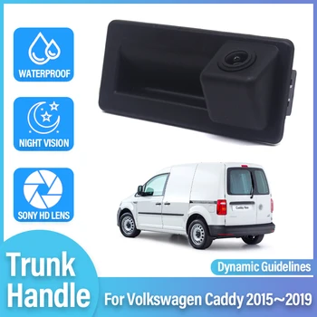 CCD HD Vodotesná Rukoväť Kufra parkovacia Kamera Pre Volkswagen Caddy 2015 2016 2017 2018 2019 Auto Backup Reverznej Parkovanie Monitor