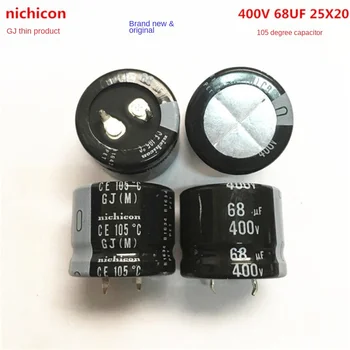 (1PCS)400V68UF formátu 25 x 20 Japonsko Nichicon Elektrolytický Kondenzátor 68UF 400V 25*20 GJ 105 stupňov