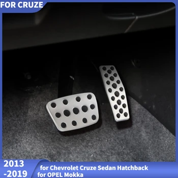 Z nehrdzavejúcej Ocele Pedál Podložky Kryt pre Chevrolet Cruze Sedan Hatchback pre OPEL Mokka 2013-2019 ASTRA J, Insignia Auto Styling