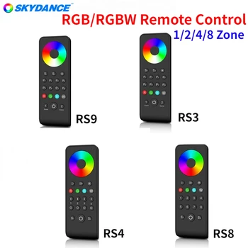 Skydance 2.4 G, RF, RGB/RGBW Diaľkový ovládač 1/2/4/8 Pásme Prepínať Nastavenie Dotykového Farebného kruhu Diaľkové Stmievač Pre LED Pás Svetla