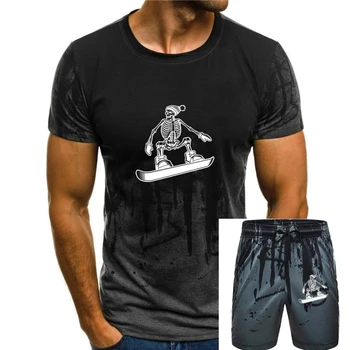Pánske Snowboarding Tričko - Kostra Snowboarder Pohode Snowboard Štýl T-Shirt Kolo Tee Tričko