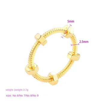2024--Zlato Pár Matica Prstene pre Ženy Móda Replika Značiek pre Mužov je z Nerezovej ocele Luxusné Šperky Designer Vianočné Darčeky
