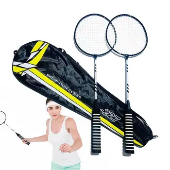 Badminton Raketa 2 Hráč Ľahký Badminton Rakety Náhradné Sada Anti-Slip Robustný Bedminton Loptičky Pre Vybavenie Pláže