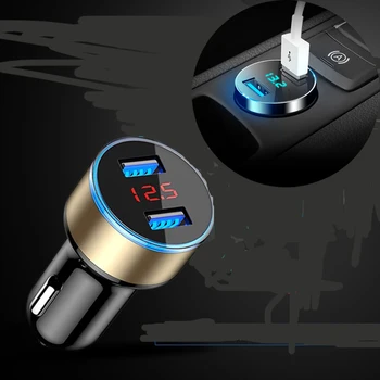 Dual USB 3.1 Univerzálnu auto nabíjačku LED displejom pre Kia Rio 3 4 K2 K3 K4 K5 Cerato,Duša,Forte,Sportage R,SORENTO,Mohave,OPTIMA