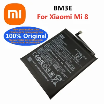 Nové 100% Pôvodnej Batérie BM3E Pre Xiao Mi 8 Mi8 M8 M 8 3400mAh Vysokej Kvality Telefón Batérie Bateria + Sledovacie Číslo