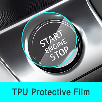 Auto Start Stop Tlačidlo Ochranný Film Nálepka pre Peugeot 207 307 308 206 2008 3008