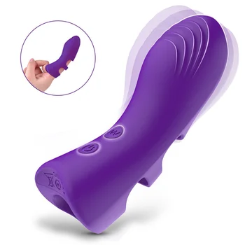 10 Rýchlosť Stimulácie Klitorisu Masáž Silikónové Prst G-Spot Vibrátor Ženská Masturbácia, Sexuálne Hračky Pre Ženy, Dospelých Hry Produkty