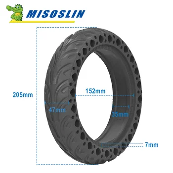 8.5x2.0 Šok Pevné kolieska pre Xiao elektrický skúter M365 PRO 1S PRO2 mi3 pevné gumené pneumatiky odolné proti prepichnutiu Bezdušové 8.5