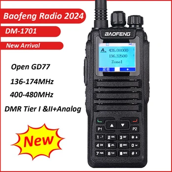 Baofeng DM-1701 DMR Walkie Talkie Otvoriť GD77 Duálny Režim Analog/Digital Tier 1+2 Dual Time Slot Ham Dual Band obojsmerné Rádiové DR-1801