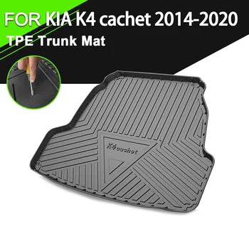 Kufor Mat TPE PRE KIA K4 cachet na roky 2014-2020 Auto Nepremokavé protišmykovým Gumovým Cargo Líniové Príslušenstvo
