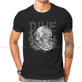 Prilba Grafické Tričko Potápanie Potápanie Tlač Streetwear Voľný Čas T Shirt Muž Tee Jedinečný Darček Oblečenie