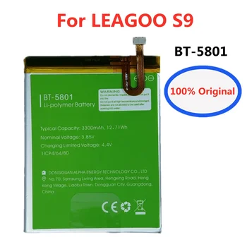 Vysoko Kvalitný 100% Originálne BT5801 Batérie je 3300mAh Pre LEAGOO S9 S 9 BT-5801 BT5801 BT 5801 Chytrý Mobilný Telefón kontakty batérie Batérie