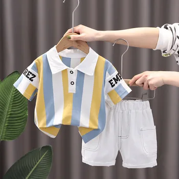 Letné Módy Baby Boy Šaty Sady T-tričko + Nohavice 1-4t-taktné Batoľa Ležérne Oblečenie Vyhovuje Deti, Deti, Chlapcov, Oblečenie Oblek
