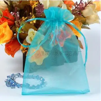 13x18 cm svetlo modrý purpur, šperky, darček taška vrecko vrecko na Svadbu Tlač etikiet 100 / veľa Veľkoobchod
