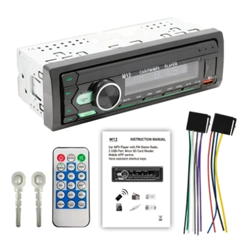 LCD Jeden DIN Auto Stereo Prijímač,Push to Talk Asistent,Bluetooth-kompatibilné Hands-Free Volanie,FM Rádio F19A