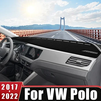 Pre Volkswagen VW Polo MK6 AW AW1 BZ1 2017 2018 2019 2020 2021 2022 2023 Auto Panel Kryt Vyhnite sa Svetlo Non-slip Anti-UV Rohože