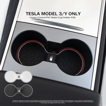Mäkké Silikónové Vody Držiak Rohože Pre Tesla Model 3 Y Inovované Piť Non-slip Dráha 2023 Model3 ModelY Pad Auto Príslušenstvo