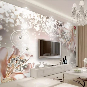 beibehang Vlastnú tapetu 3d photo nástenná maľba fantasy stereo šperky kvetinové šperky pozadí stene obývacej izby, spálne, 3d tapety