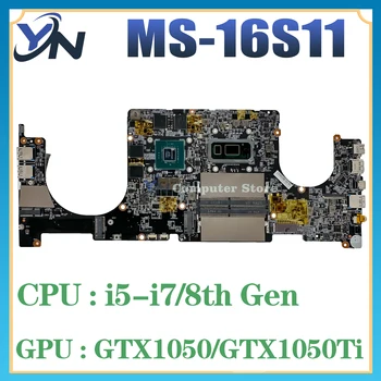 MS-16S11 Notebook základná Doska Pre MSI PS63 Moderné 8M MS-16S1 VER1.0 Doske W/i5-8265U i7-8565U GPU GTX1050 GTX1050Ti UMA