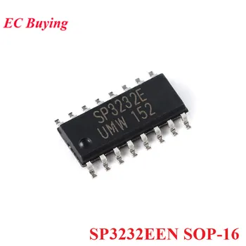 5 ks/veľa SP3232EEN SP3232 3232 SOP-16 SOP16 +3.0 V k +5.5 V RS-232 Vysielač IC Čip, Nové Originál