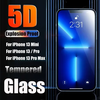5D Ochranné Sklo pre IPhone 14 11 Pro Max 13 12 Mini XS Max Film Screen Protector pre IPhone 8 7 Plus 8 XR X SE 2020 6S Triedy
