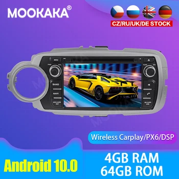 Android 10.0 Auto multimediálne DVD Prehrávač, GPS, Radio Na Toyota Yaris 2012-2015 GPS Navigácie Stereo DSP Audio PX6