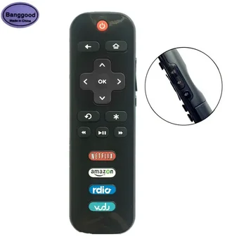 Banggood RC280 Tlačidlo na Strane LED HDTV Bezdrôtové Diaľkové Ovládanie pre TCL ROKU TV 28S3750 32S3750 s Rdio Vudu Netflix Amazon