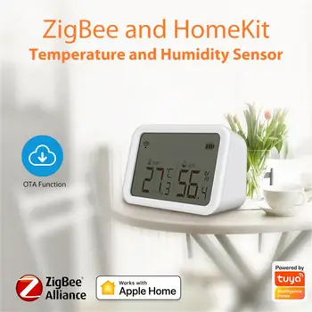 Tuya HomeKit A Teploty Vlhkosti Snímač Vnútornej Teploty Vlhkosti Dectotor Pracovať S Alexa/Google Asistent Smart Home