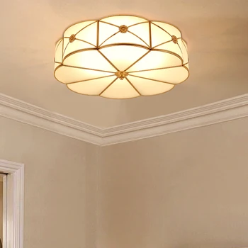 SOFEINA Nordic Mosadz Stropné Svietidlo Moderného Vintage Svetlo Luxusné Medi LED Svietidlá Dekor Pre Domáce Obývacia Izba