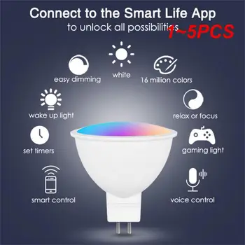 1~5 KS Ovládanie WIFI Smart LED Žiarovky Homekit E27 E14 GU10 LED Žiarovka 100-240V / DC12V Hlasové Ovládanie Siri