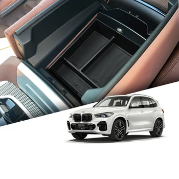 Centrálne Opierke Úložný Box Na BMW X5 X6 X7 2019 2020 2021 2022 stredovej Konzoly Skladovanie Organizátor Zásobník Auto Interiérové Doplnky