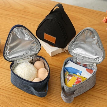 Nové Trojuholníkové Izolácie Vak Mini Hliníkovej Fólie Študent Ryža Ball Bag Roztomilý Prenosné Lunch Box Outdoor Obed Taška