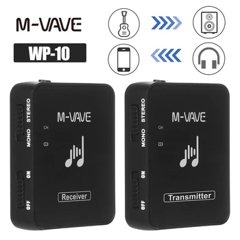 M-VAVE WP-10 Bezdrôtový Audio Systém Slúchadlá Monitor Bezstratový Prenos Stereo Mono Záznamník Nabíjateľná Vysielač, Prijímač