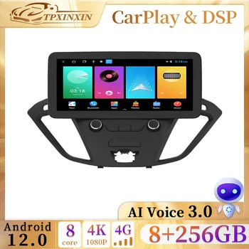 6+128GB 12.3 PALCOVÝ Android 12 Auto Multimediálne Video Prehrávač Pre Ford Tranzit 2017 GPS Rádia 2Din Autoradio CARPLAY OBRAZOVKE