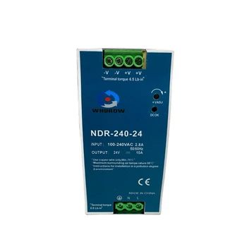 NDR-240-24 Ultra Tenká Pre Priemyselné riadiace Jednotky Elektrické Skrine Prepínač Napájania