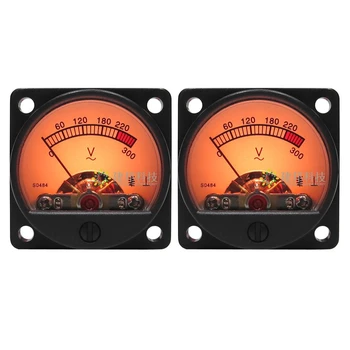 2 ks AC220V 300V DB Hladina AC Voltmeter VU Panel Meter Hlavičky w/Podsvietenie & Modul Napájania