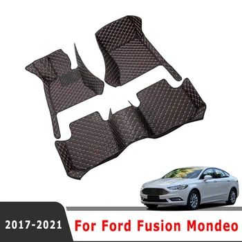 Pre Ford Fusion Mondeo 2021 2020 2019 2018 2017 Auto Podlahové Rohože Dekorácie Diely Auto Interior Styling Vlastné Nepremokavé Koberce