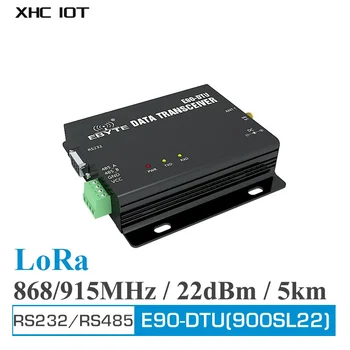 SX1262 Lora 900Mhz Bezdrôtové Dátové Tranceiver Modem RS232, RS485 22dBm 5 km Dlhý Rad SMA-K E90-DTU(900SL22) XHCIOT