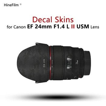 pre Canon EF 24 F1.4 II Objektív Nálepky Zábal Pokrytie Pokožky Pre Canon EF 24mm F1.4 II USM Objektív Odtlačkový 24-1.4 Anti-Scratch Chránič Kabát