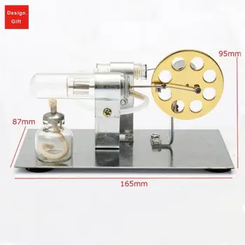 Stirling motor model, parný fyziky popularizácia vedy, veda malých výrobných, malý vynález experiment, malé auto hračka