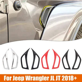 2ks/set Auto Leaf Doska Prívodu Vzduchu Výbava Kryt pre Jeep Wrangler JL JT 2018+