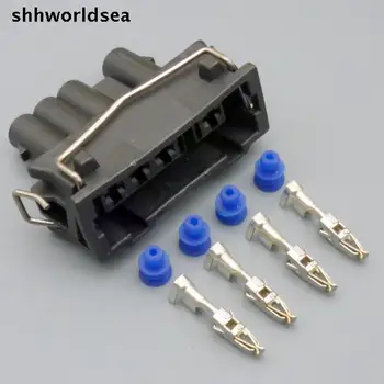 shhworldsea 3,5 mm 4p Upravené konektory kyslíkový senzor zásuvky 357972754J 357972764K