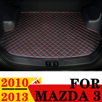 Kufri Mat Na Mazda 3 M3 2013 2012 2011 2010 Ploché Bočné Zadné Cargo Chrániť Koberec Líniové Kryt Chvost Boot Zásobník Pad AUTO Diely