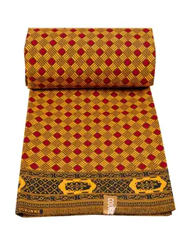 Najobľúbenejšie Naozajstný Afriky Vosk Reálne Textílie 100% Polyester Nigéria, Ghana Štýl 6 metrov Vysoká Kvalita Ankara Tlač vosk Materiál