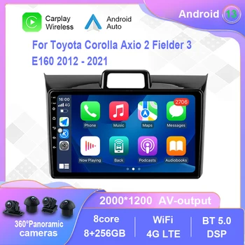 Android 12.0 Pre Toyota Corolla Axio 2 v Poli 3 E160 2012-2021 Auto Rádio Multimediálny Prehrávač Videa Navigáciu Č 2din 2 din dvd