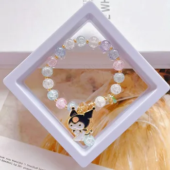 Sanrio Detí Náramok Farebné Popcorn Crystal Korálkové Jade Guigou Kulomi DIY Náramok Študent Priateľ Náramok