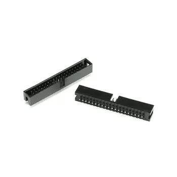 100ks/Veľa Poľa hlavičky IDC DC3 DC3-40P 2x20 40 pinov 40P 2.54 mm Ihrisku Rovnú ihlu