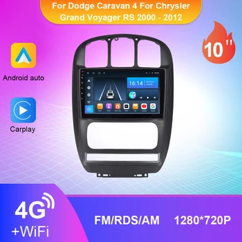 10 Palcový autorádio, Video Prehrávač Pre Dodge Caravan 4 Auto Carplay Android 10.0 Multimediálne Pre Chrysler Grand Voyager RS 2000-2012